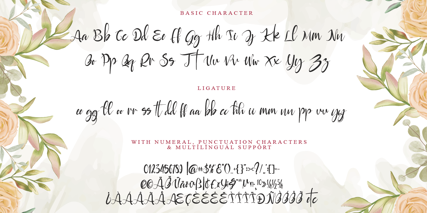 Пример шрифта Rayya Regular